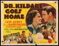 2c103 DR. KILDARE GOES HOME 1/2sh '40 medical Lew Ayres, Lionel Barrymore, Laraine Day!