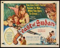 2c105 EAST OF SUDAN 1/2sh '64 Anthony Quayle, Sylvia Syms, first Jenny Agutter!