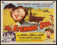 2c114 ETERNAL SEA style B 1/2sh '55 Sterling Hayden as Admiral John Hoskins, sexy Alexis Smith!