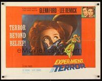 2c116 EXPERIMENT IN TERROR 1/2sh '62 Glenn Ford, Lee Remick, more tension than the heart can bear!