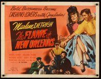 2c124 FLAME OF NEW ORLEANS 1/2sh R48 Marlene Dietrich, Bruce Cabot, directed by Rene Clair!