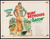 2c134 GATOR 1/2sh '76 art of Burt Reynolds & Lauren Hutton by McGinnis, White Lightning sequel!