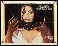 2c136 GHOSTS - ITALIAN STYLE 1/2sh '68 Questi fantasmi, sexy Sophia Loren close up!
