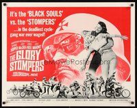 2c139 GLORY STOMPERS 1/2sh '67 AIP biker, Dennis Hopper, wild image of bikers on the rampage!