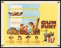 2c153 GUN FURY 3-D 1/2sh '53 Phil Carey steals Donna Reed & leaves Rock Hudson to die!