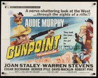 2c154 GUNPOINT 1/2sh '66 Audie Murphy in the story of a town with a gun in its back!