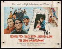2c155 GUNS OF NAVARONE 1/2sh '61 Gregory Peck, David Niven & Anthony Quinn by Howard Terpning!