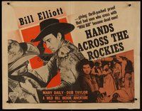 2c157 HANDS ACROSS THE ROCKIES 1/2sh R50 Wild Bill Elliott, Mary Daily & Dub Taylor, western!