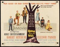 2c170 HOME FROM THE HILL style B 1/2sh '60 art of Robert Mitchum, Eleanor Parker & George Peppard!