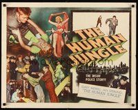 2c175 HUMAN JUNGLE style A 1/2sh '54 Gary Merrill, sexy Jan Sterling, the inside police story!