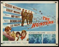 2c177 HUNTERS 1/2sh '58 jet pilot drama, Robert Mitchum & Robert Wagner, May Britt!