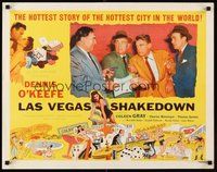 2c224 LAS VEGAS SHAKEDOWN style A 1/2sh '55 gambling Dennis O'Keefe in world's most fabulous city!