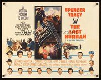 2c226 LAST HURRAH style B 1/2sh '58 Ford, art of Spencer Tracy, portraits of 16 top cast members!
