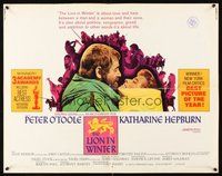 2c235 LION IN WINTER 1/2sh '68 Katharine Hepburn, Peter O'Toole as Henry II!