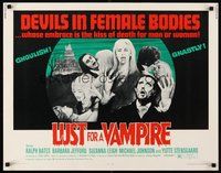 2c251 LUST FOR A VAMPIRE 1/2sh '71 wacky sexy devils in female bodies with the kiss of death!