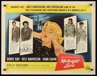 2c269 MIDNIGHT LACE 1/2sh '60 Rex Harrison, John Gavin, fear possessed Doris Day as love once had!