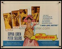 2c272 MILLIONAIRESS 1/2sh '60 beautiful Sophia Loren needs love, Peter Sellers!