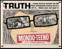 2c275 MONDO TEENO 1/2sh '67 truth about the NOW generation, make love-not war!