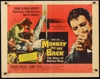 2c276 MONKEY ON MY BACK style B 1/2sh '57 Mitchell chooses a woman over dope and kicks the habit!