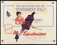2c283 MR. SARDONICUS 1/2sh '61 William Castle, the only picture with the punishment poll!