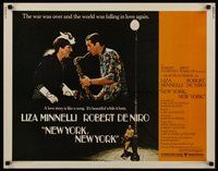 2c299 NEW YORK NEW YORK 1/2sh '77 Robert De Niro plays sax while Liza Minnelli sings!