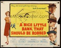 2c300 NICE LITTLE BANK THAT SHOULD BE ROBBED 1/2sh '58 thieves Tom Ewell, Rooney & Shaughnessy!