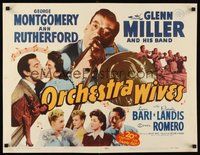 2c307 ORCHESTRA WIVES 1/2sh R54 great close up of Glenn Miller playing trombone, sexy ladies!