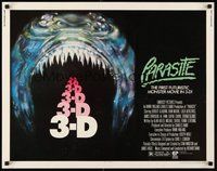 2c314 PARASITE 1/2sh '82 directed by Charles Band, the first futuristic monster movie in 3-D!