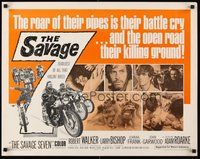 2c357 SAVAGE SEVEN 1/2sh '68 AIP, bad bikers, the open road their killing ground!