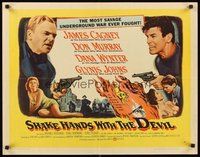 2c361 SHAKE HANDS WITH THE DEVIL style A 1/2sh '59 James Cagney, Don Murray, Dana Wynter, Johns!