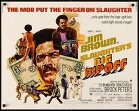 2c375 SLAUGHTER'S BIG RIPOFF 1/2sh '73 the mob put the finger on BAD Jim Brown, cool Akimoto art!