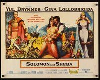 2c381 SOLOMON & SHEBA style B 1/2sh '59 Yul Brynner with hair & super sexy Gina Lollobrigida!