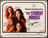 2c407 STUDENT NURSES 1/2sh '70 ultra sexy hospital gals who are learning fast!
