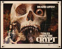 2c417 TALES FROM THE CRYPT 1/2sh '72 Peter Cushing, Joan Collins, from E.C. comics, cool skull image