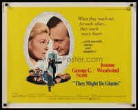2c435 THEY MIGHT BE GIANTS 1/2sh '71 George C. Scott & Joanne Woodward touch every heart!