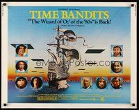 2c442 TIME BANDITS 1/2sh R82 John Cleese, Sean Connery, art by director Terry Gilliam!