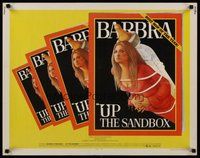 2c474 UP THE SANDBOX 1/2sh '73 Time Magazine parody art of Barbra Streisand by Richard Amsel!