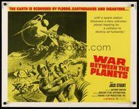 2c492 WAR BETWEEN THE PLANETS 1/2sh '71 the Earth is scourged by floods, earthquakes & disasters!