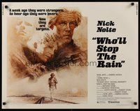 2c503 WHO'LL STOP THE RAIN 1/2sh '78 artwork of Nick Nolte & Tuesday Weld by Tom Jung!