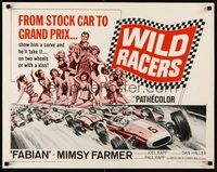 2c508 WILD RACERS 1/2sh '68 Fabian, AIP, cool art of formula one car racing & sexy babes!