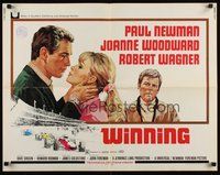 2c517 WINNING 1/2sh '69 Paul Newman, Joanne Woodward, Indy car racing art by Howard Terpning!