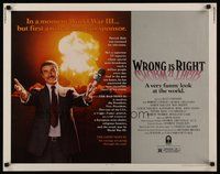 2c523 WRONG IS RIGHT 1/2sh '82 TV reporter Sean Connery in front of nuclear explosion!