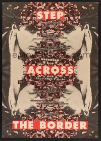 2c713 STEP ACROSS THE BORDER Japanese '90 Fred Firth avant-garde music documentary, cool design!