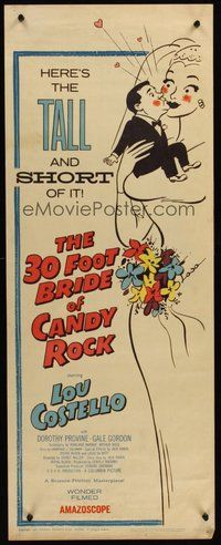 2d007 30 FOOT BRIDE OF CANDY ROCK insert '59 great art of Costello, a science-friction masterpiece!