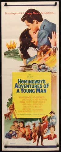 2d016 ADVENTURES OF A YOUNG MAN insert '62 Ernest Hemingway novel, Paul Newman!