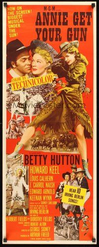 2d027 ANNIE GET YOUR GUN insert '50 Betty Hutton as the greatest sharpshooter, Howard Keel