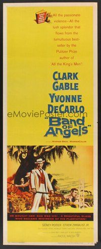 2d036 BAND OF ANGELS insert '57 Clark Gable buys beautiful slave mistress Yvonne De Carlo!