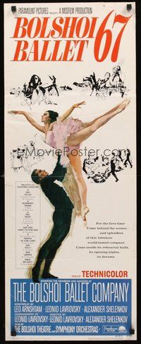 2d071 BOLSHOI BALLET 67 insert '66 famous Russian ballet, Terpning art of sexy dancing ballerina!