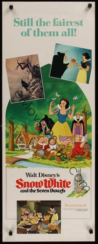 2d536 SNOW WHITE & THE SEVEN DWARFS insert R75 Walt Disney animated cartoon fantasy classic!