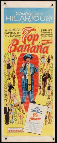2d653 TOP BANANA insert '54 wacky Phil Silvers & super sexy Judy Lynn in many skimpy outfits!